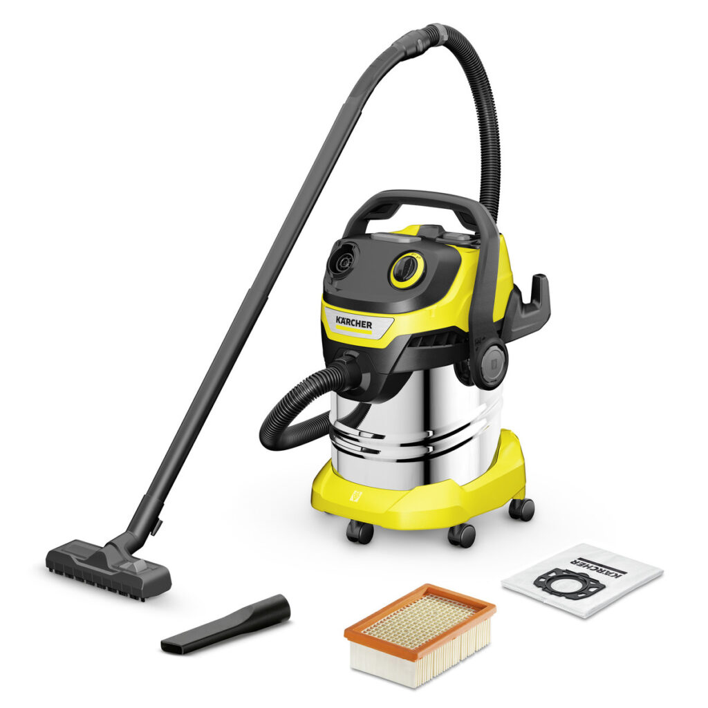 Kärcher Wet and Dry Vacuum Cleaner Black and Yellow, 1100 Watt