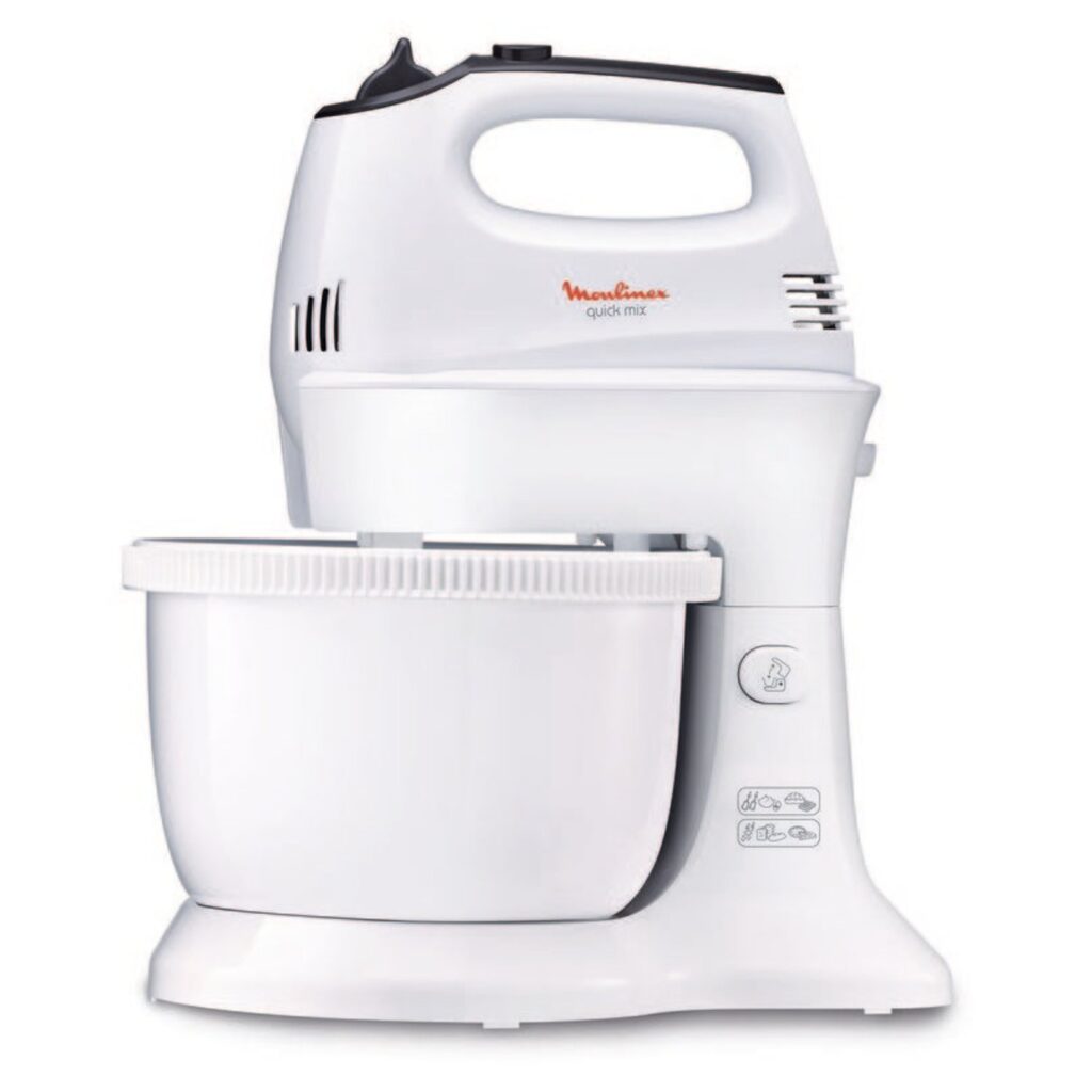 Moulinex 300W Hand Mixer with Stand 5-Speed Control, 3.5L
