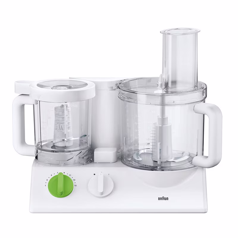 Braun TributeCollection Food Processor, White / green, 600 Watt