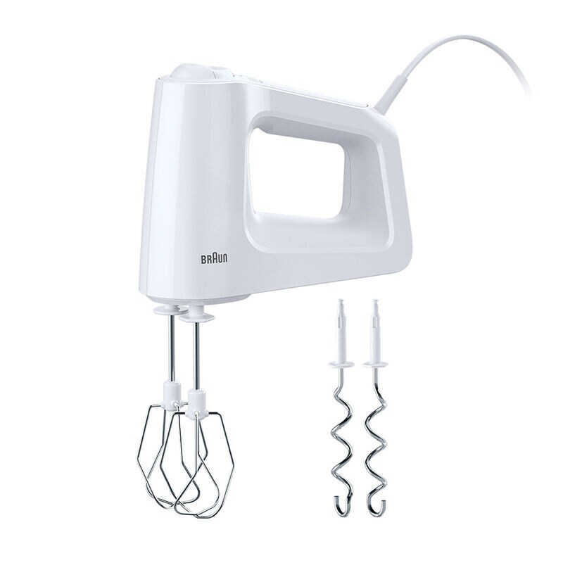 Braun MultiMix 3 Hand Mixer, White, 450 Watt