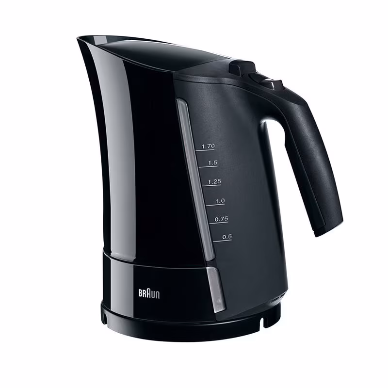Braun MultiQuick 3 Water Kettle, Black, 2200 Watt