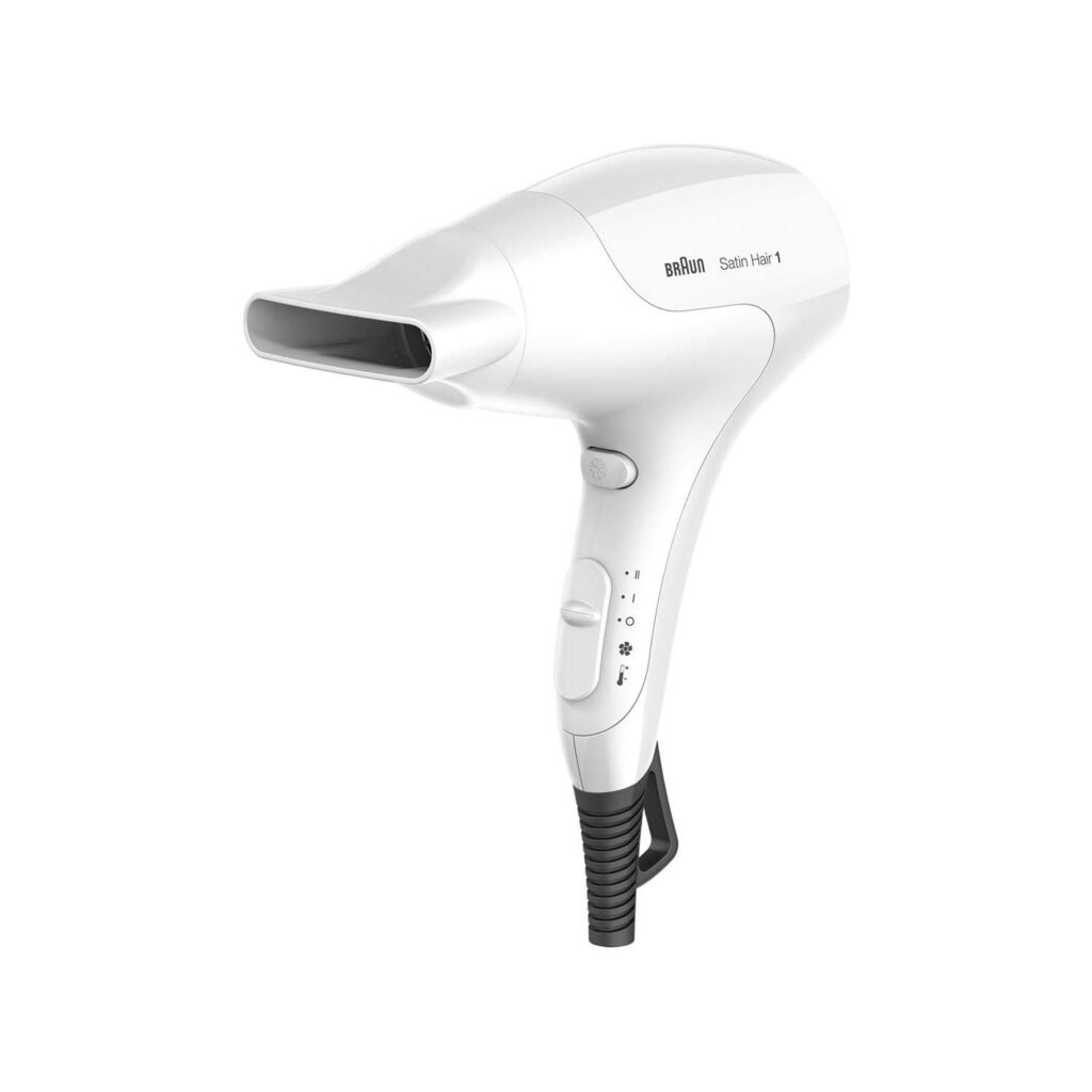 Braun Hair Dryer with styling nozzle, White, 1800 Watt