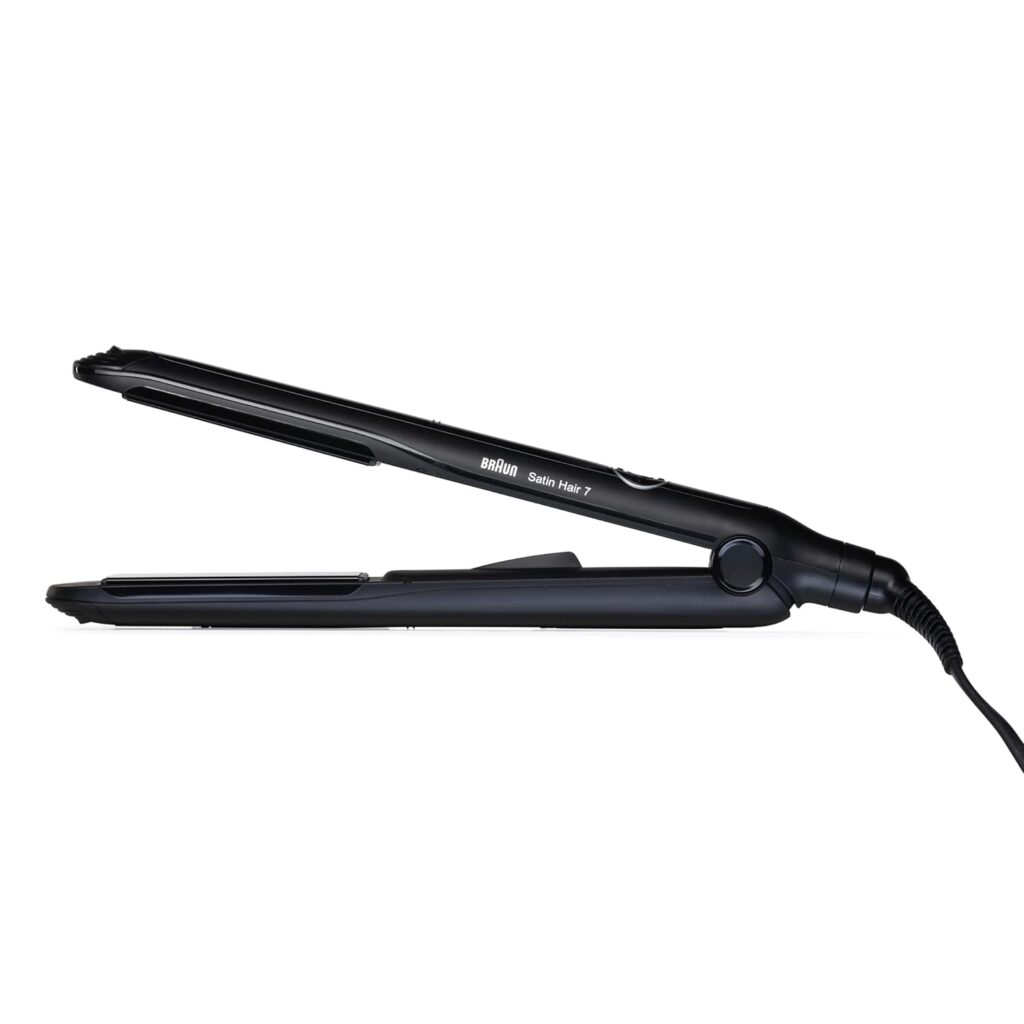 Braun SensoCare Hair Straightener Black with Ceramic Nanoglide plates