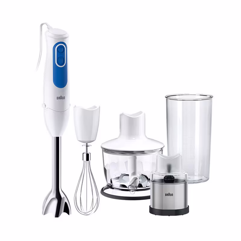 Braun MultiQuick 3 Hand blender Spice+, Stainless steel, White / blue, 700 Watt