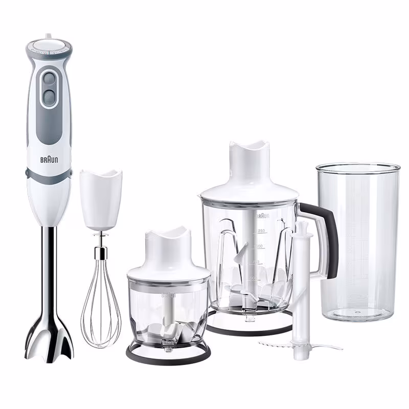 Braun MultiQuick 5 Vario Hand blender, Premium White / Grey, 1000 Watt