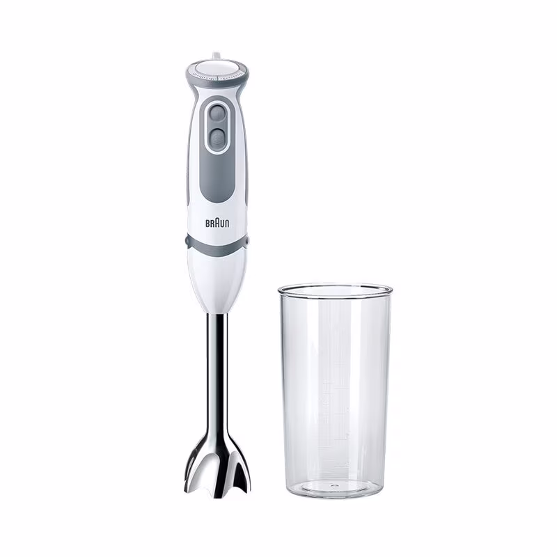 Braun MultiQuick 5 Vario Hand blender, Premium White / Grey, 1000 Watt