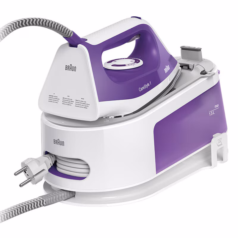 Braun CareStyle 1 Steam generator Iron, White / Violet, 2200 Watt