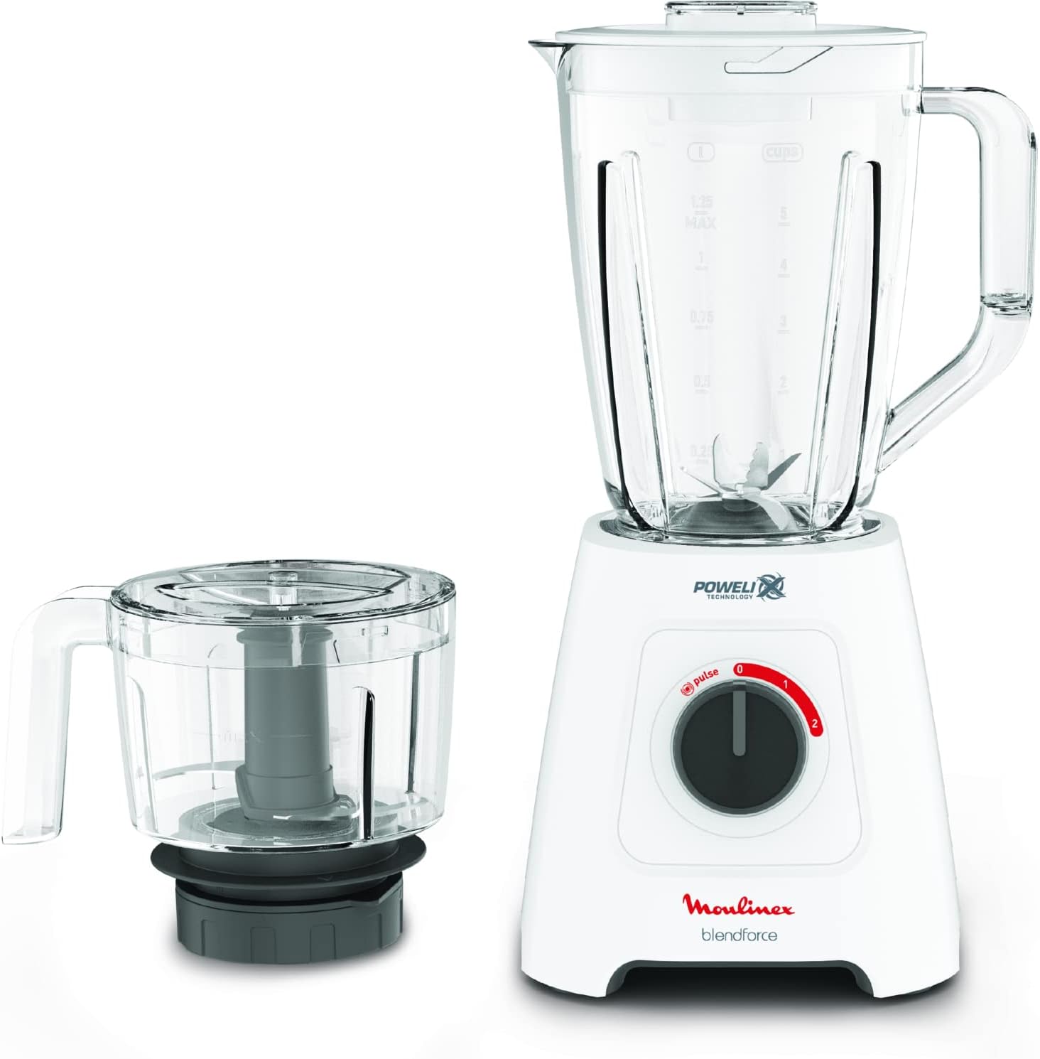 Moulinex 600W 4-in-1 Blender 1.75L Jar, 550ml
