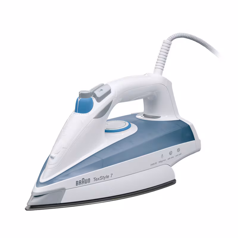 Braun TexStyle 7 steam Iron, Blue, 2400 Watt