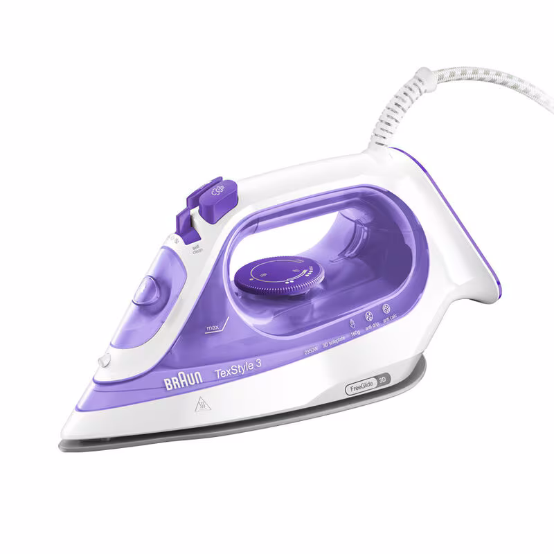 Braun TexStyle 3 Steam Iron, Violet, 2350 Watt