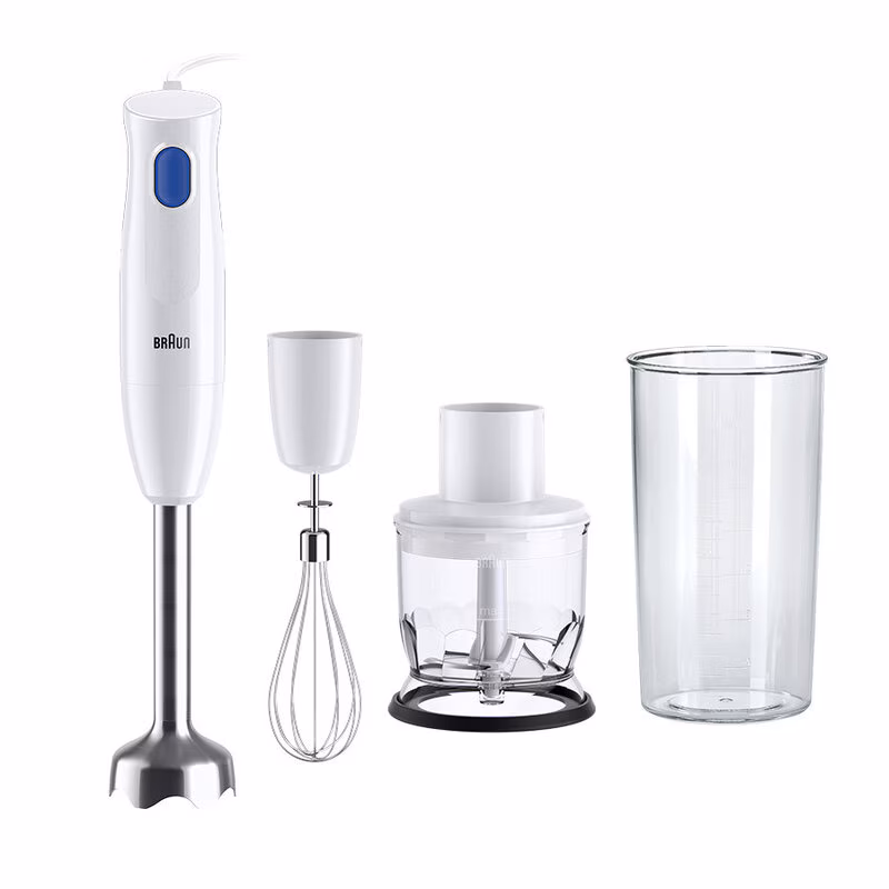 Braun MultiQuick 1 Hand Blender, White / Blue, 450 Watt