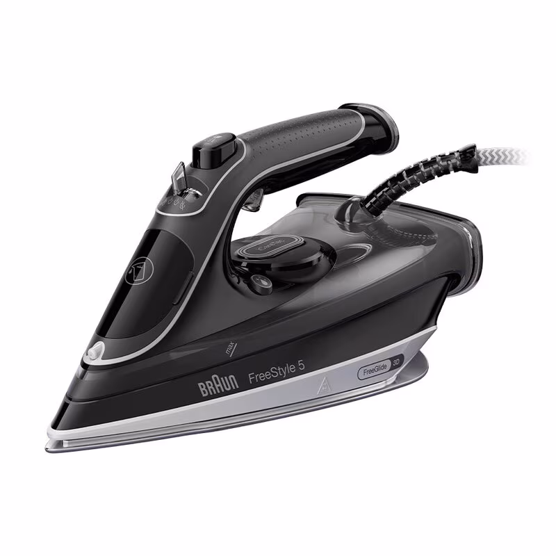 Braun FreeStyle 5 Steam Iron, Black, 2800 Watt