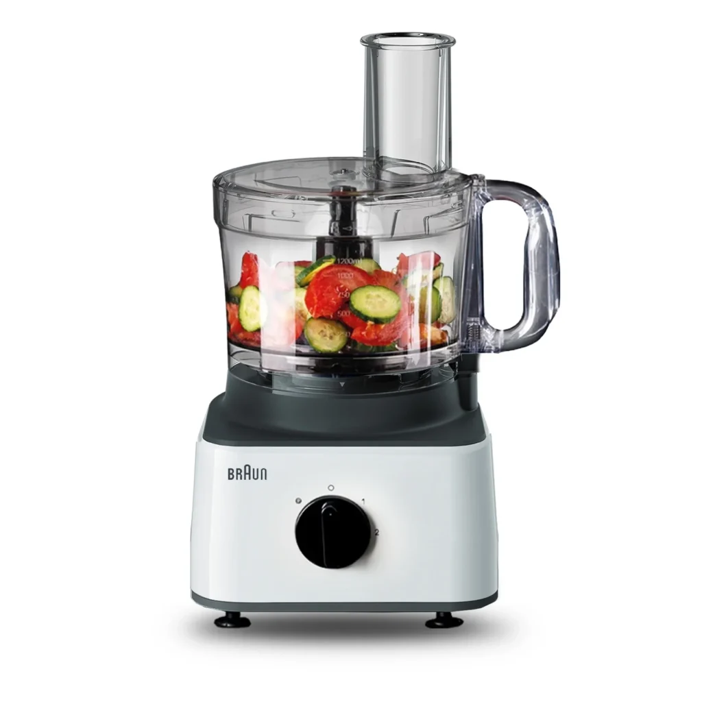 Braun Food Processor with Blender, White and Black, 750 Watt