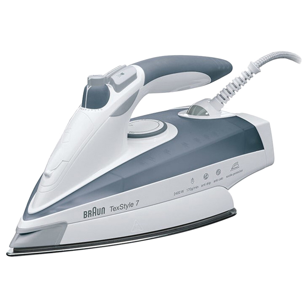 Braun TexStyle 7 Steam Iron, Grey, 2400 Watt
