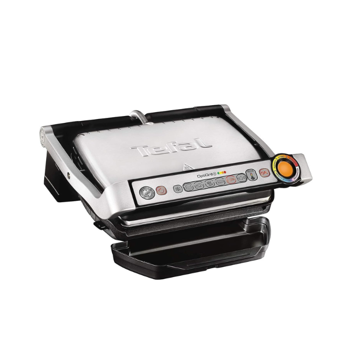 Tefal Optigrill For Indoor Electric Grilling, 2000 Watts, Stainless Steel