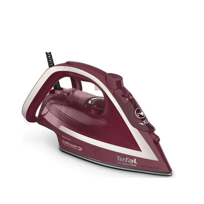 Tefal Ultimate Pure Iron Steam iron 2800 W Red, Silver