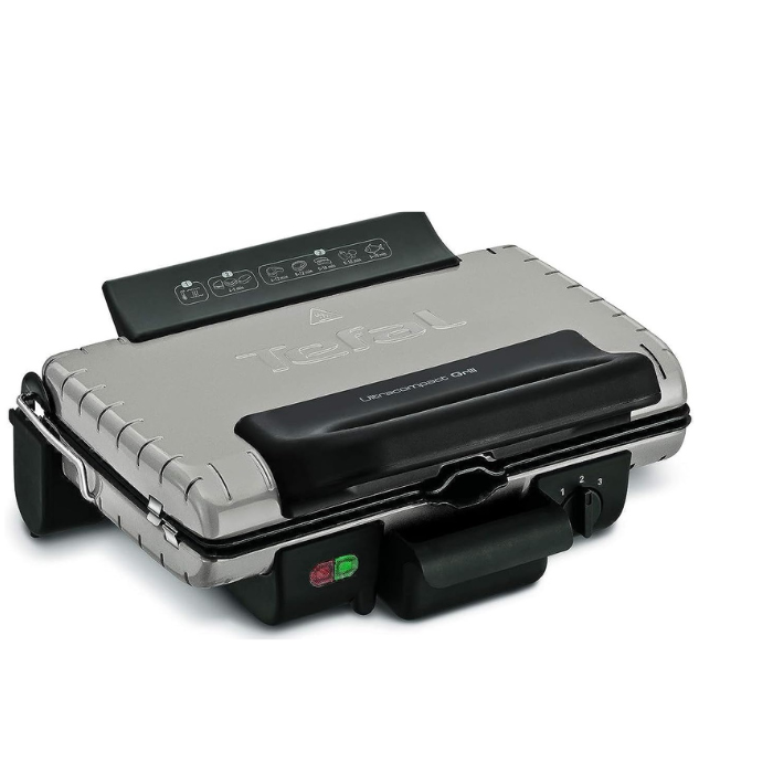 Tefal Ultra Compact Grill Silver, 1700W - Grill barbecue positions
