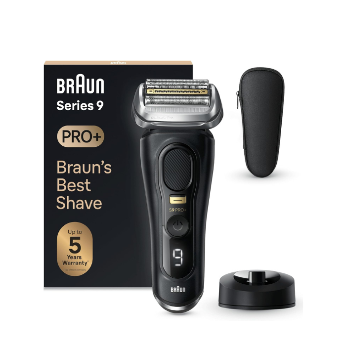Braun Series 9 PRO Plus Electric Shaver for Men, 5 Shave Elements and Precision Long HairTrimmer