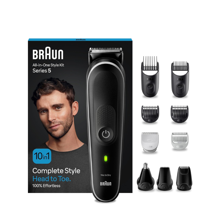 Braun All-In-One Styling Set Series 5, 10-in-1 set for beard, hair, body grooming