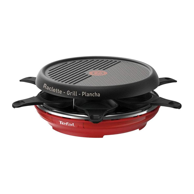 Tefal Raclette Grill Colormania red - 6 pans- 850W