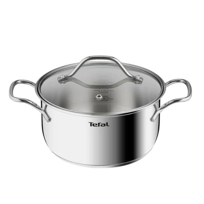 Tefal Intuition G6 SS Stewpot 20-24 cm with lid Premium Stainless, Induction