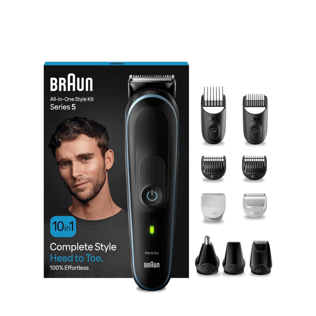 Braun All-In-One Beard Care Bodygroomer Set, Beard Trimmer, Nose Hair Trimmer