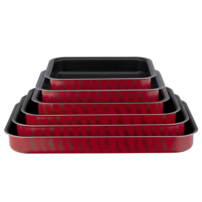 Tefal Tempo Flame Ovenware - Set 6 Rectangular oven dishes