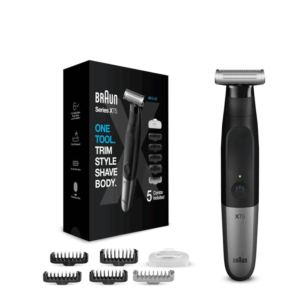 Braun Series X Wet & Dry All-In-One Tool Electric Razor & Beard Trimmer With 5 Attachments