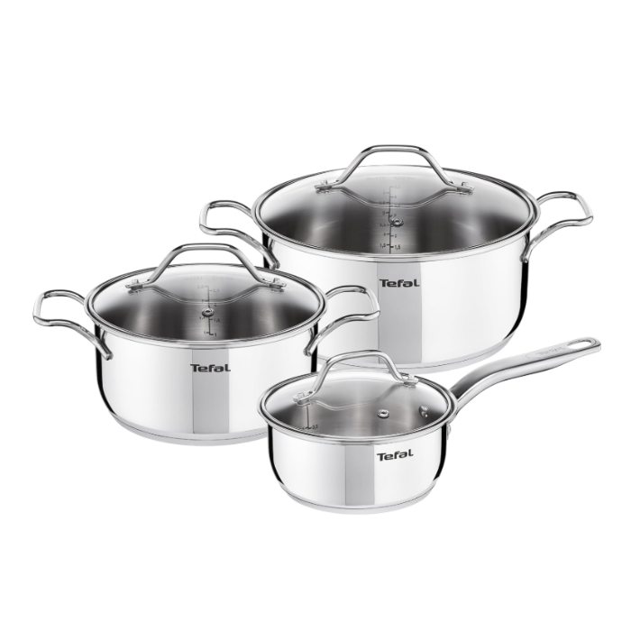 Tefal Intuition G6 SS - Cookware Set 6 pcs, Premium Stainless Steel, Induction