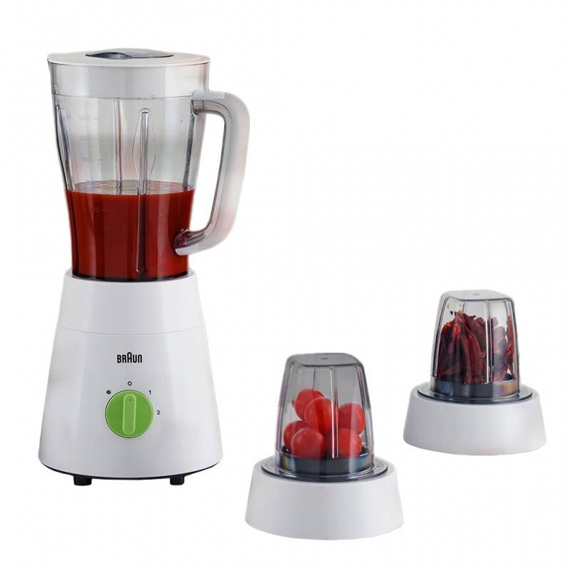 Braun 3 In 1 Jug Blender, White, 500 Watt