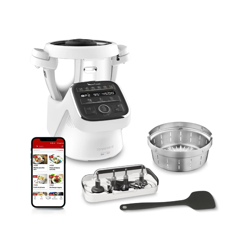 Moulinex HF80CB10 Companion XL Robot Cuiseur Multifonction 1550 W