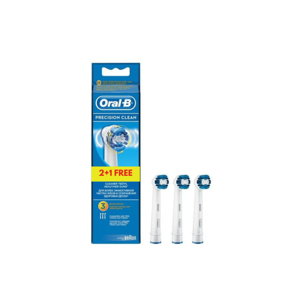 Oral B Precision Clean FlexiSoft Replacement Brush Heads EB20 - Pack of 3