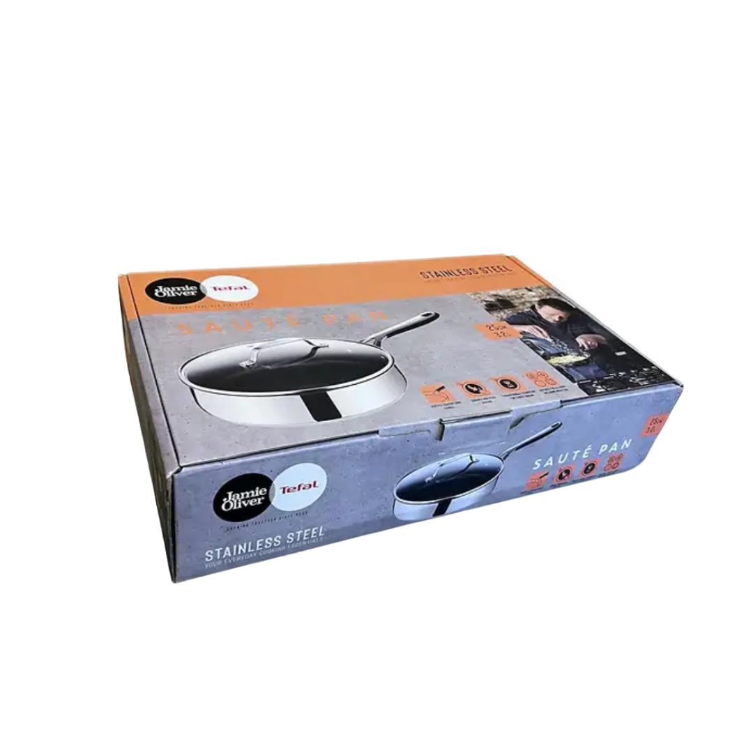 Tefal Jamie Oliver Kitchen Essentials Saute Pan 25 cm with Lid - Image 5