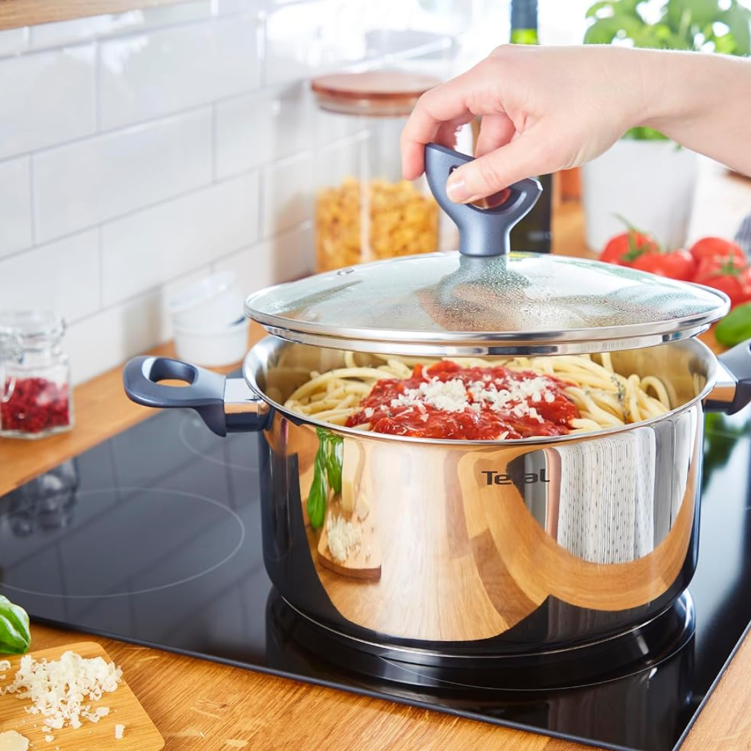 Tefal Daily Cook G6 Stainless Steel Cooking Pot 20-24 cm with Lid - Image 5
