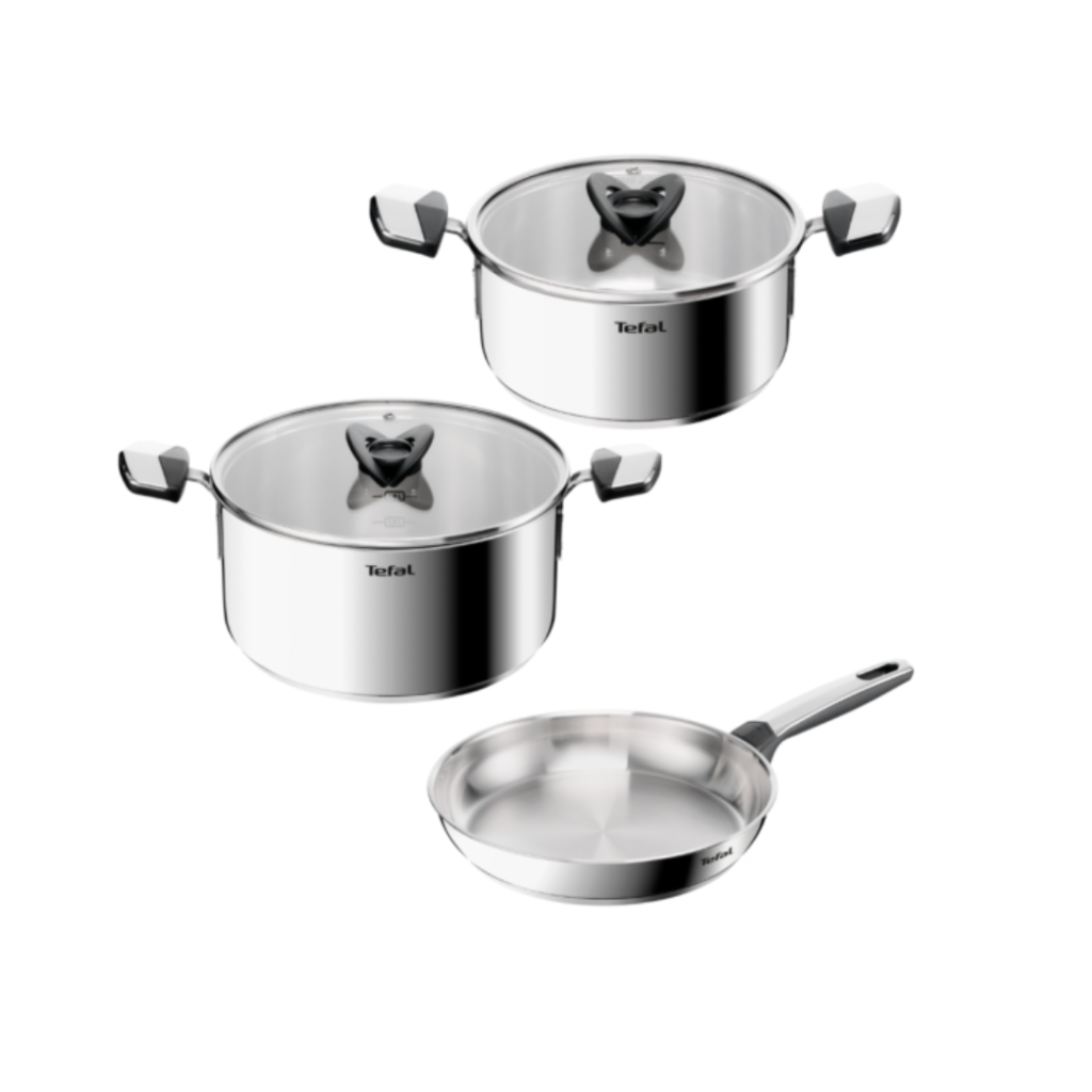 Tefal Emotion+ 5-Piece Stainless Steel Cookware Set