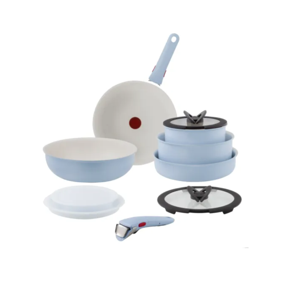 Tefal Ingenio Serenity 11-Piece Cookware Set Calm Blue