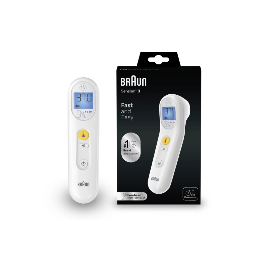Braun No Touch 3-in-1 Forehead Thermometer BNT050EE
