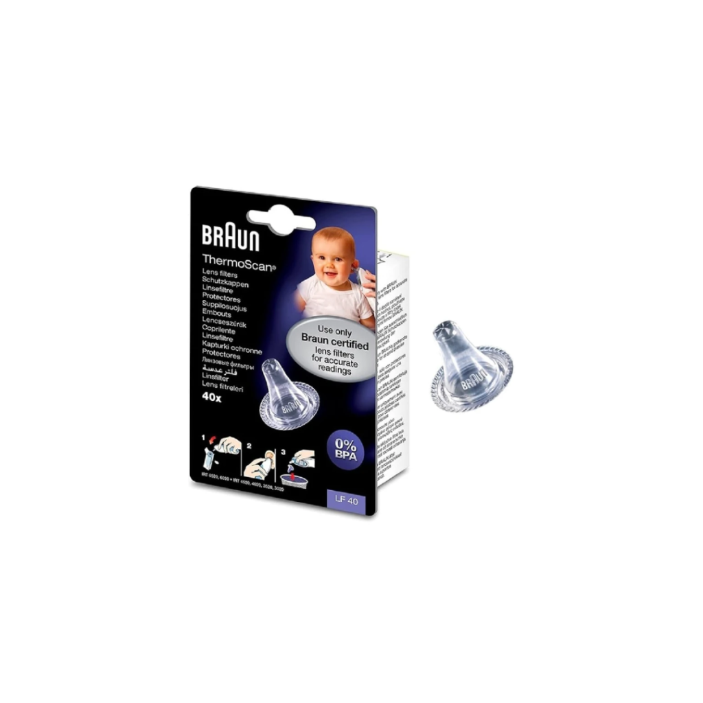 Braun ThermoScan Disposable Hygiene Caps LF40 - Pack of 40