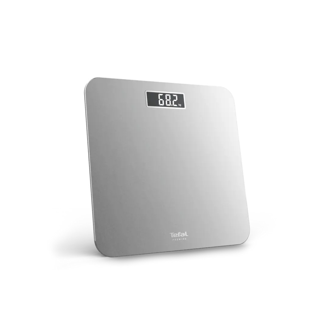 Tefal Premiss 3, Bathroom Scale, Easy-To-Read LCD Display, 160 kg Capacity - Grey