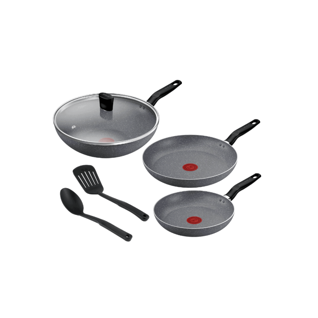 Tefal Natura, Set 6 (Frypan 24/ 28/ Wok 28cv/Spatula*2)