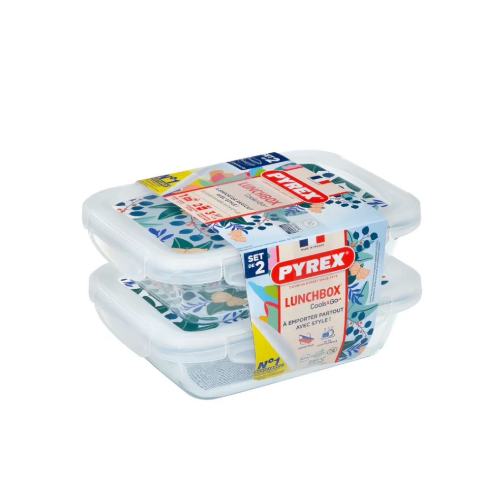 Pyrex Cook & Go 2-Piece Lunchbox Set 913S678