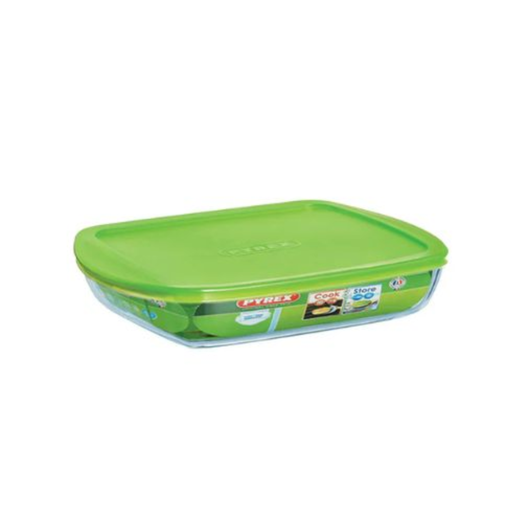 Pyrex Rectangular Dish with Lid 40x27 240P002