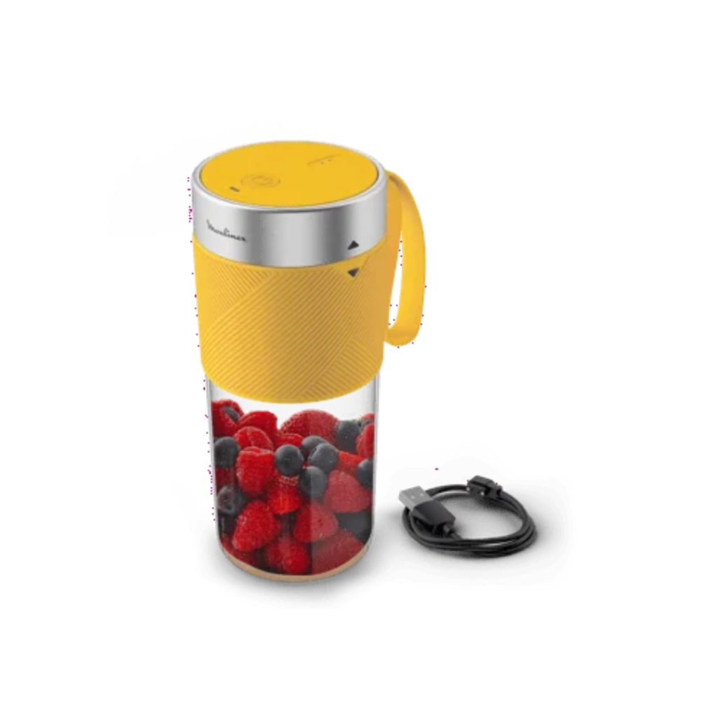 Moulinex Lightmix Cordless Personal Blender 0.3L Yellow LM1C0210