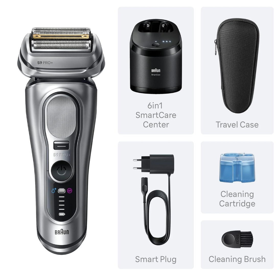 Braun Series 9 Wet & Dry Electric Shaver with SmartCare Center 9667cc - Image 2