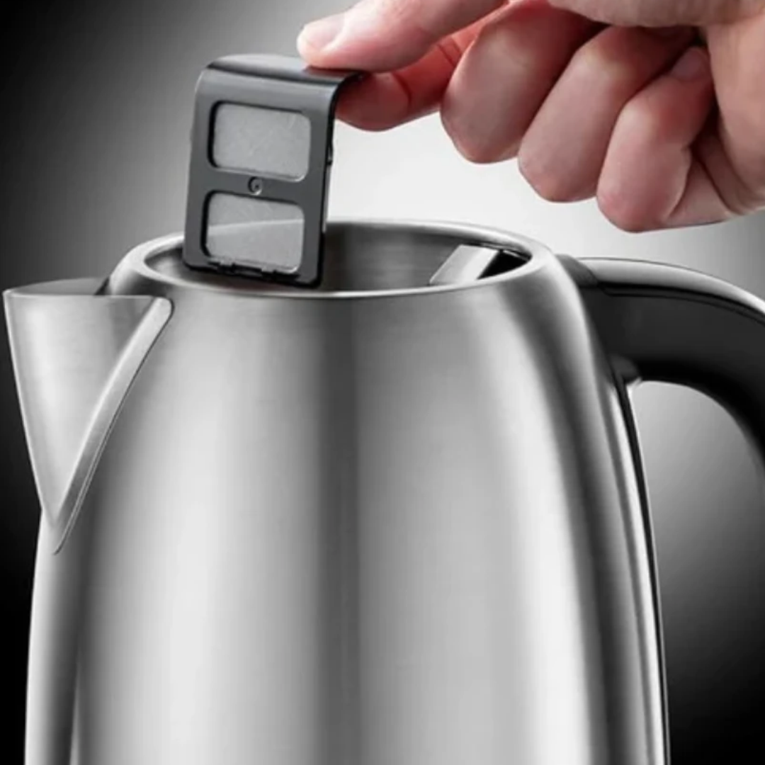 Russell Hobbs Electric Kettle, 1.7L Brushed Steel - Image 2