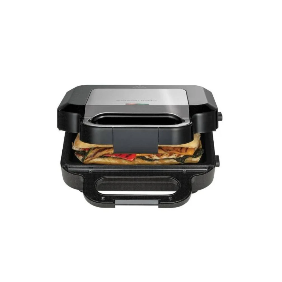 Russell Hobbs 3-in-1 Sandwich, Waffle and Grill Maker, Matte Black 26810-56 - Image 2