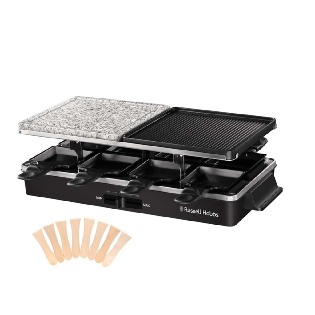 Russell Hobbs 3-in-1 Raclette Grill 1400W, Black 26280-56