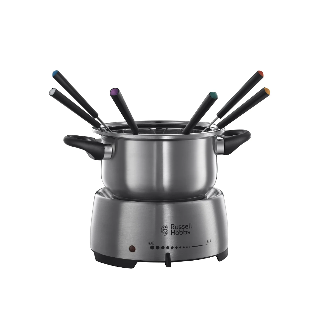 Russell Hobbs Fondue Set 1200W, 1.2L Stainless Steel 22560-56