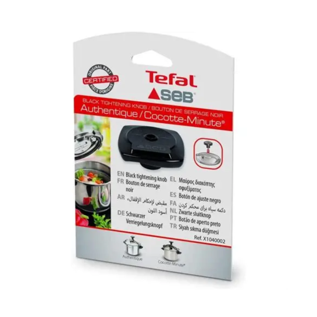 Tefal Authentique Pressure Cooker Tightening Knob, Black (X1040002)