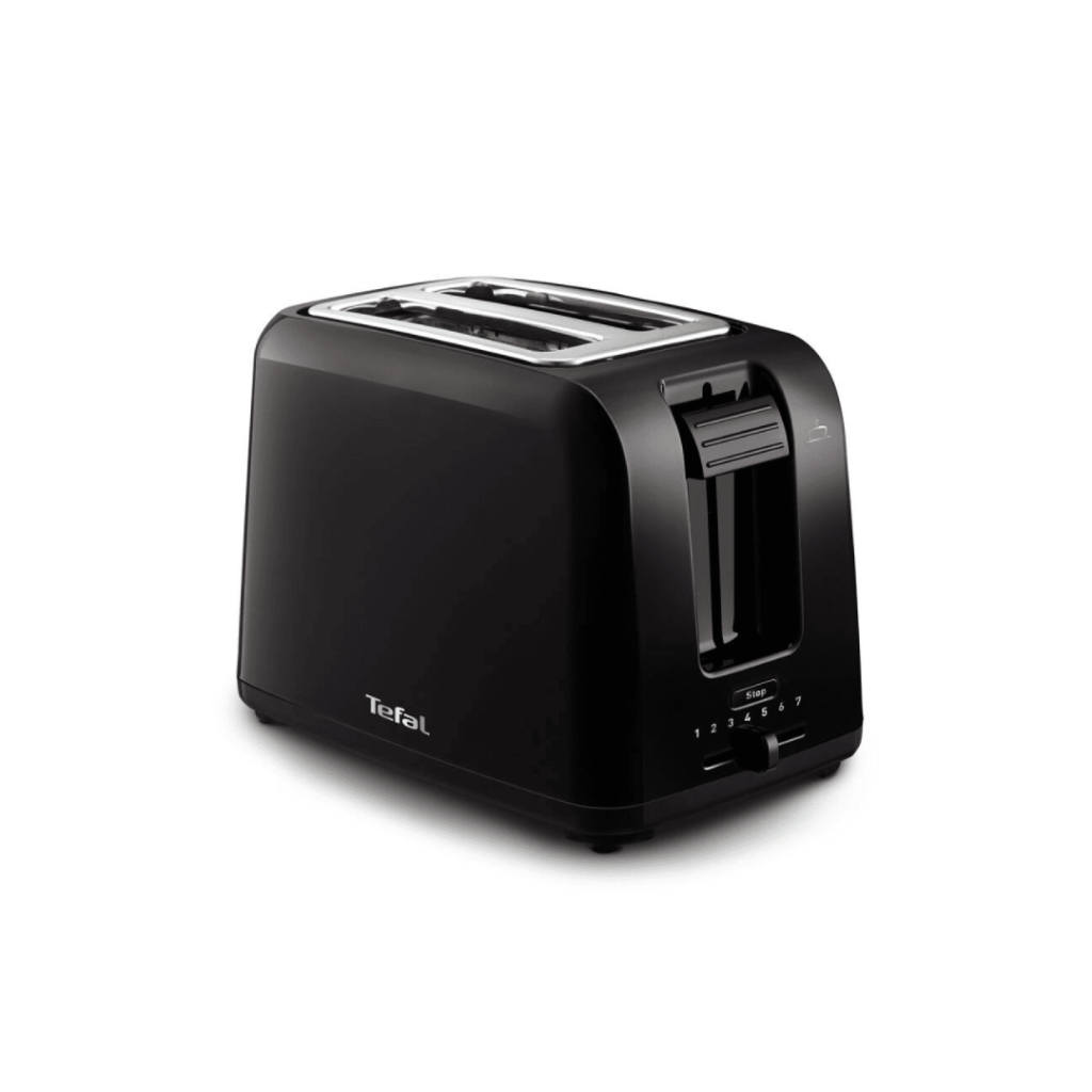 Tefal Vita 2-Slot Toaster Black with Bun Warmer TT1A2810